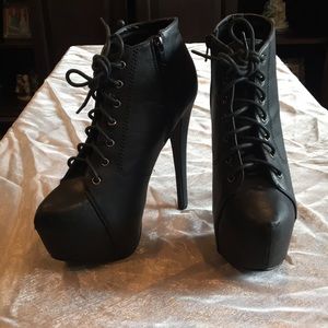 Black Charlotte Russe booties